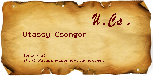 Utassy Csongor névjegykártya